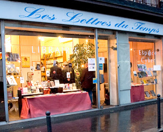 Éric Robinne et James Holin à la librairie Les Lettres du Temps (Paris)