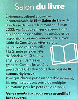 Jacques Morize au salon du livre de Brindas