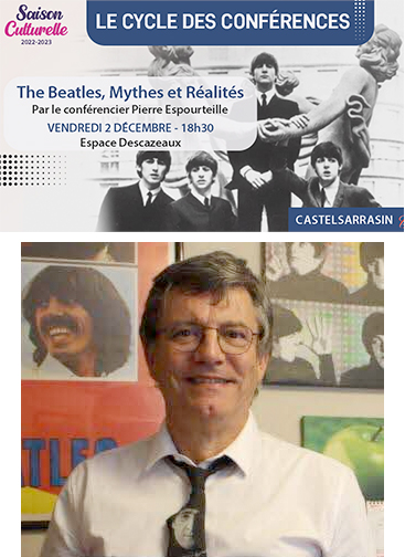 Conférence Beatles de Pierre Espourteille à Castelsarrasin (Tarn-et-Garonne)